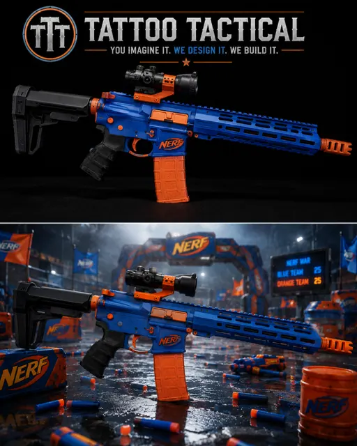 Blue Nerf Cerakote design, Child's Play collection