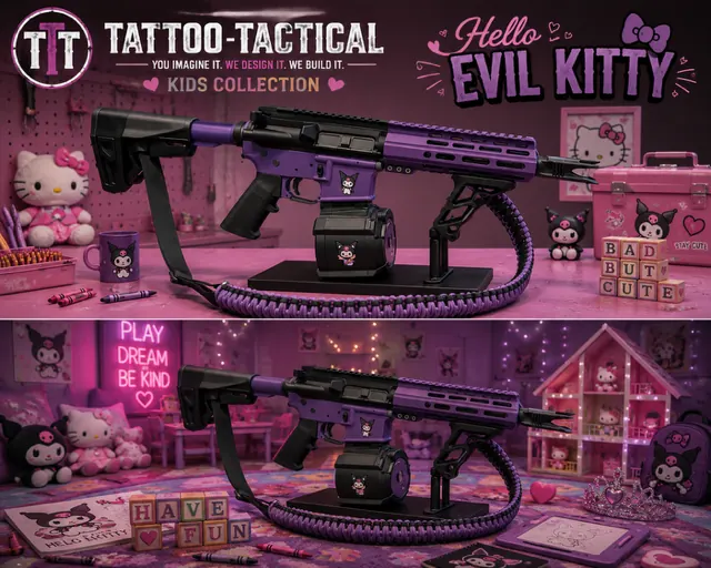 Evil Hello Kitty Cerakote design, Child's Play collection