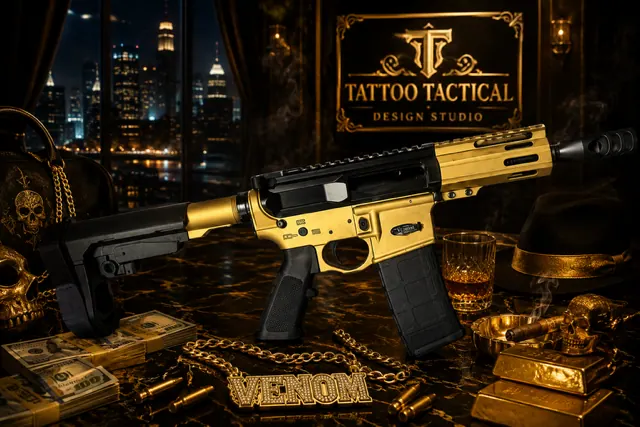 Gangster Cerakote design, Gold collection