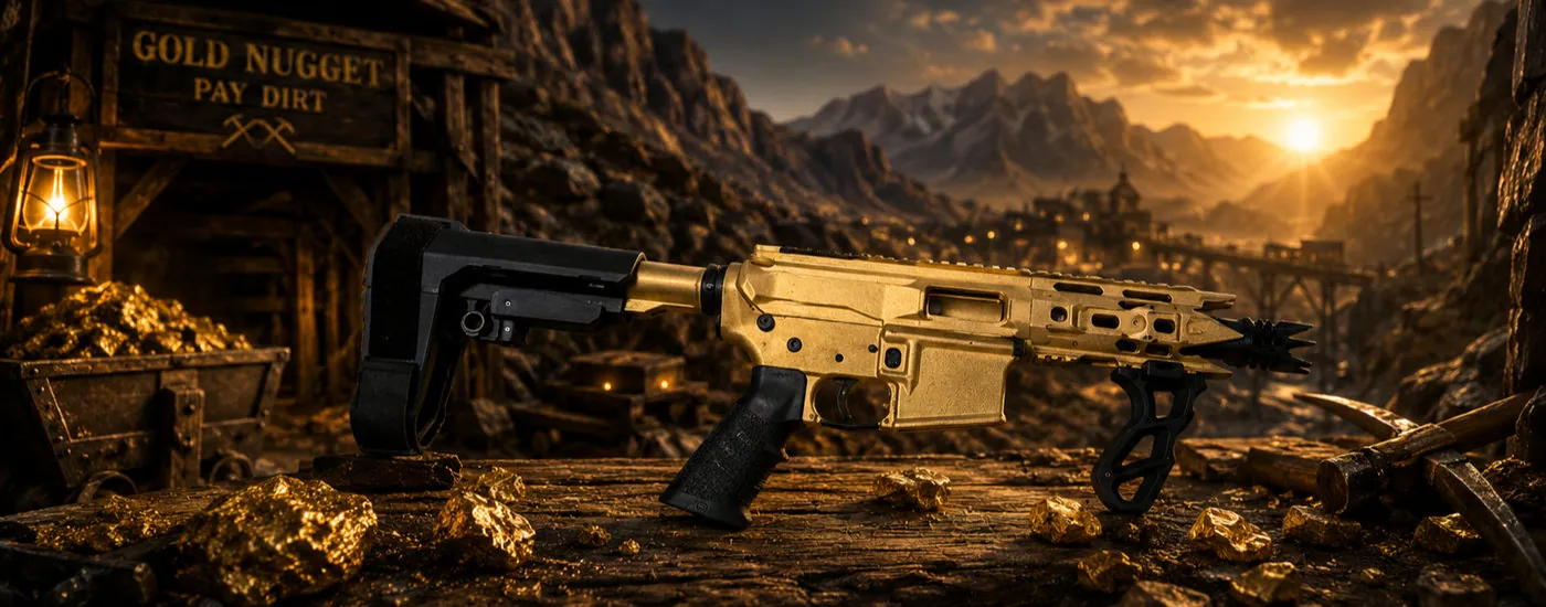 GOLDFANG // V.1 custom Cerakote firearm by Tattoo Tactical