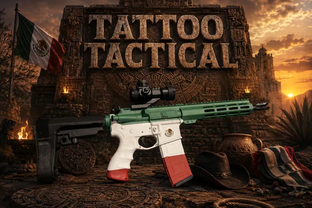 Mexico Pride custom Cerakote firearm build
