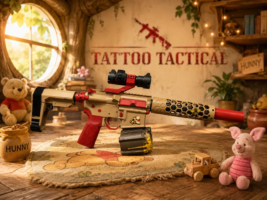 Pooh custom Cerakote firearm build