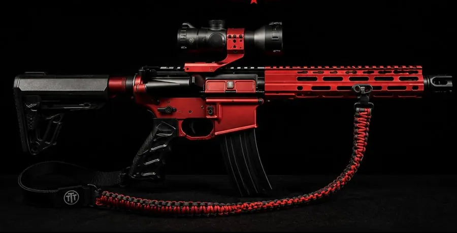 Red Hood custom Cerakote firearm build