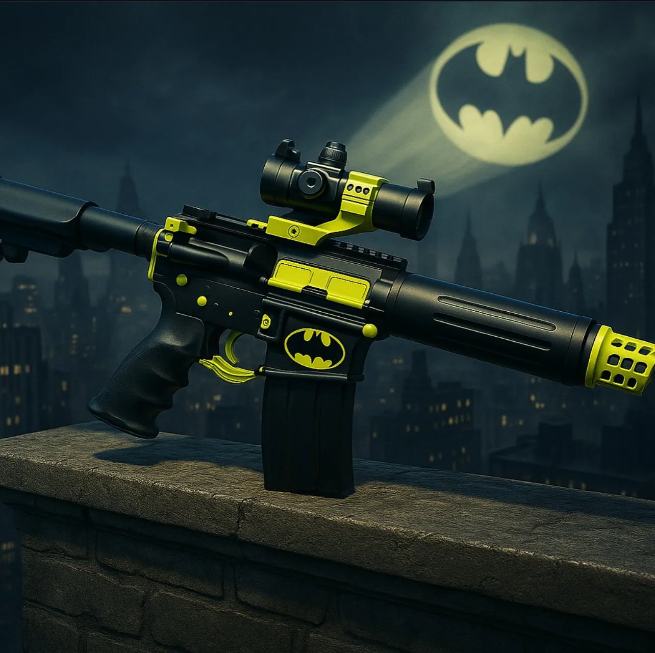 The Bat custom Cerakote firearm by Tattoo Tactical