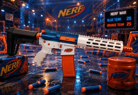 White Nerf custom Cerakote firearm build